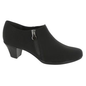 Taylor Black Stretch Fabric Heel